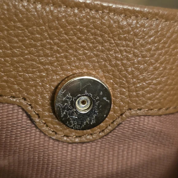 Coach Edie  Brown Leather Embossed Horse And Carriage Bag - Picture 11 of 15